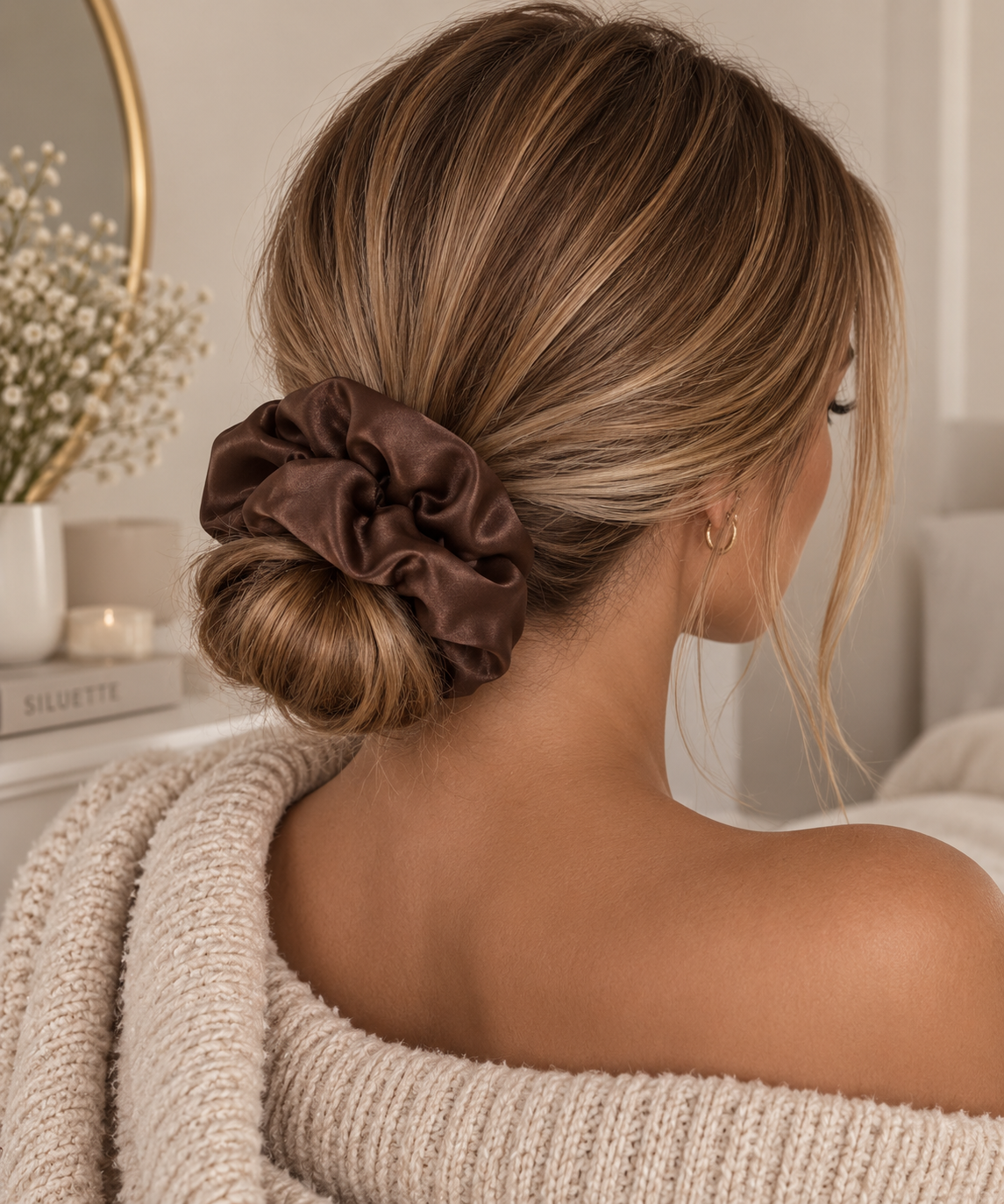 Siluette Satin Scrunchie Set – 5 Pack