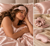 Siluette Champagne Satin Sleep Set